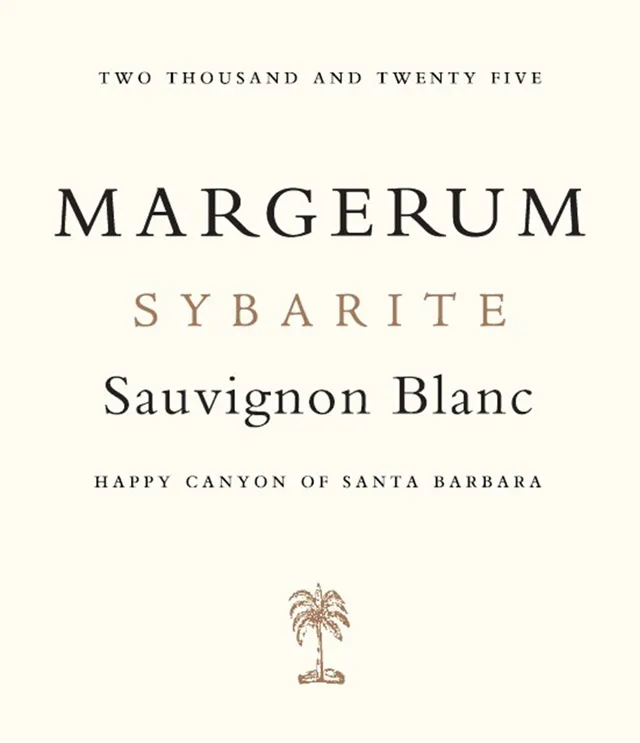 2025 Margerum Sybarite Sauvignon Blanc label