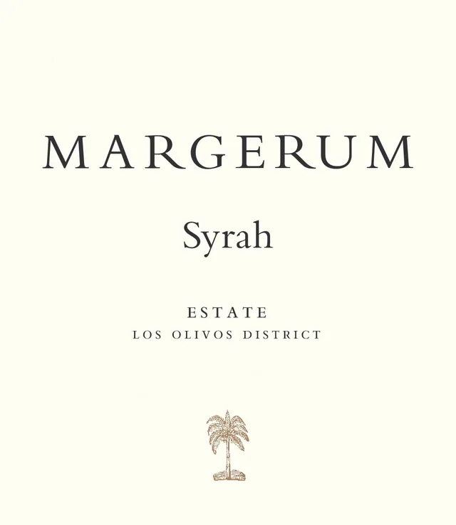2022 Margerum Syrah, Estate label