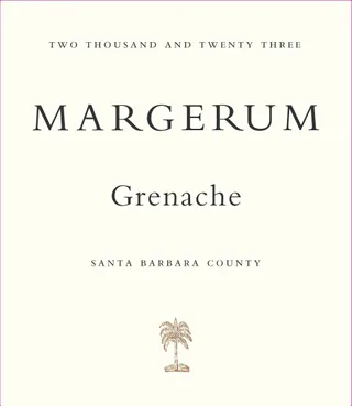 2023 Margerum Grenache label