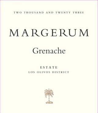 2023 Margerum Grenache, Estate label