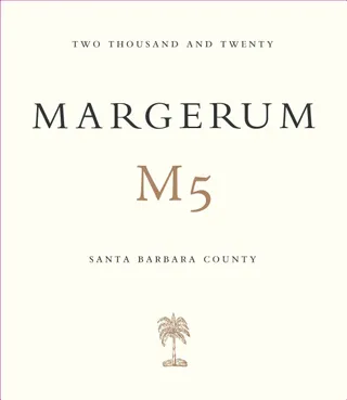 2020 Margerum M5 Red 1.5 L label