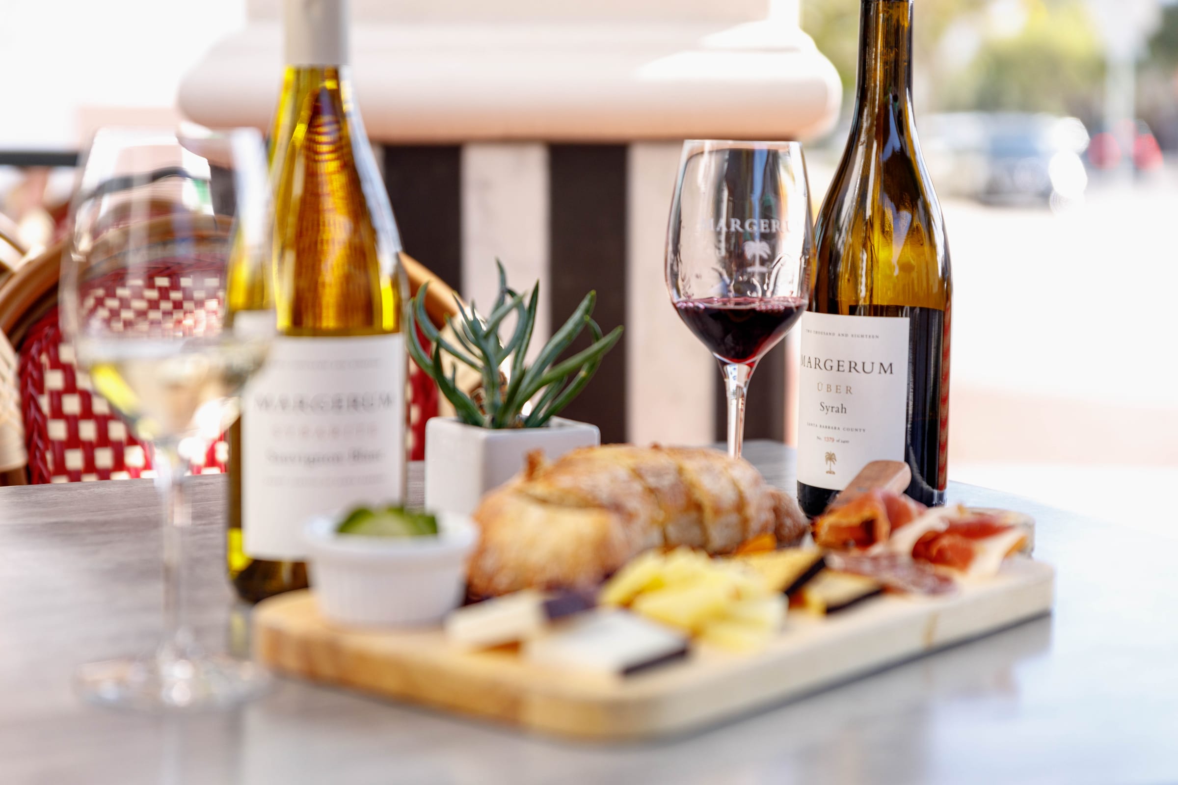 Cheese and charcuterie board from the tasting room kitchen